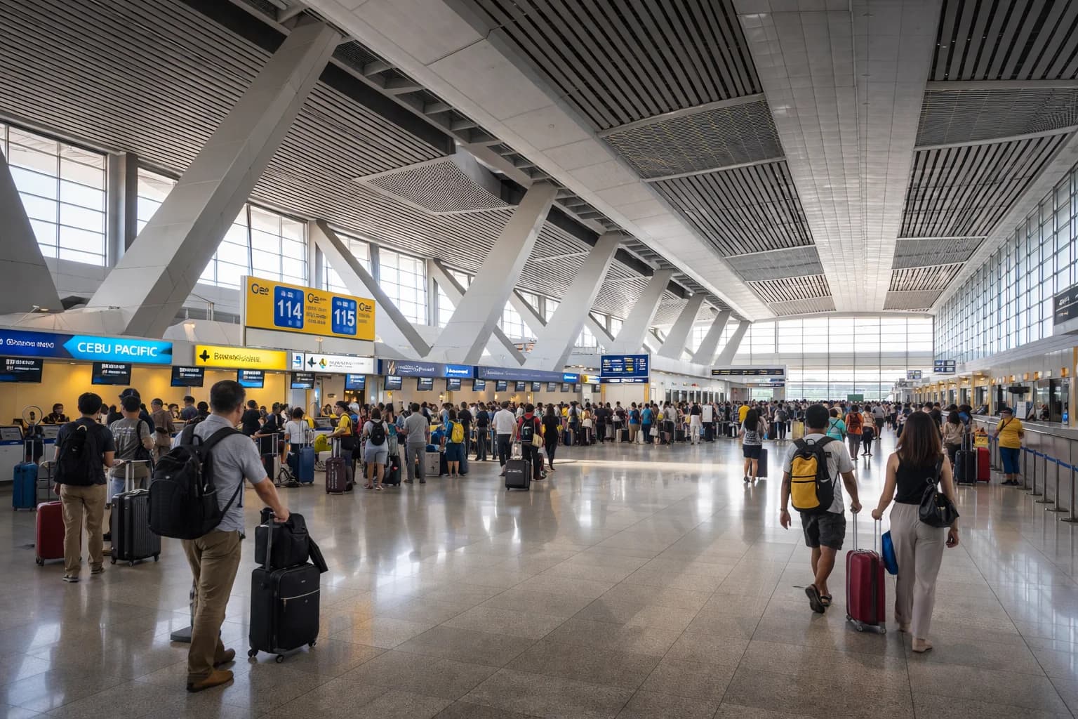 Interior of Ninoy Aquino International Airport (NAIA) in Manila