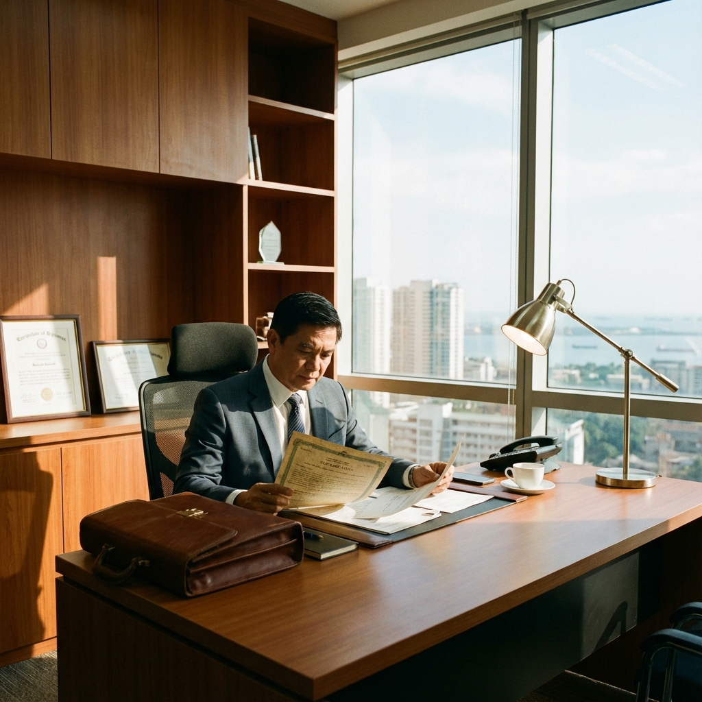 Signature de contrat immobilier aux Philippines